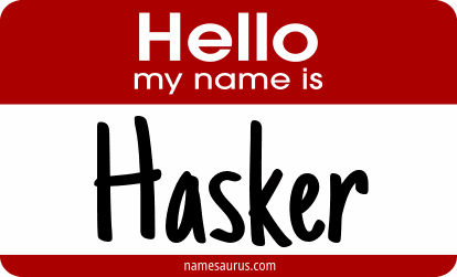Hello my name is Hasker png download