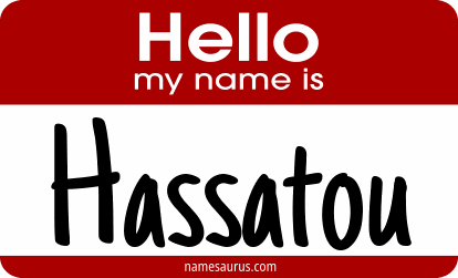 Hello my name is Hassatou png download
