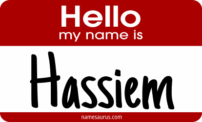 Hello my name is Hassiem png download