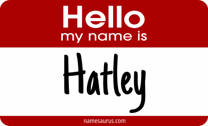 Hello my name is Hatley png download