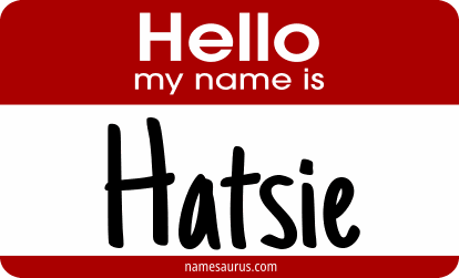 Hello my name is Hatsie png download