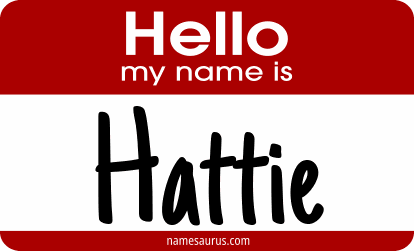 Hello my name is Hattie png download