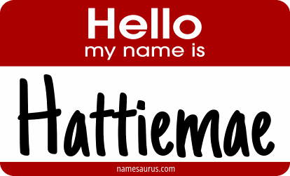 Hello my name is Hattiemae png download