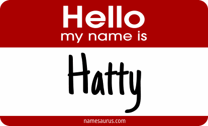 Hello my name is Hatty png download