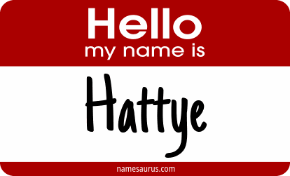 Hello my name is Hattye png download