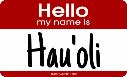 Hello my name is Hau'oli png download