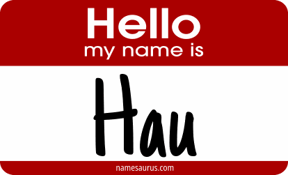Hello my name is Hau png download