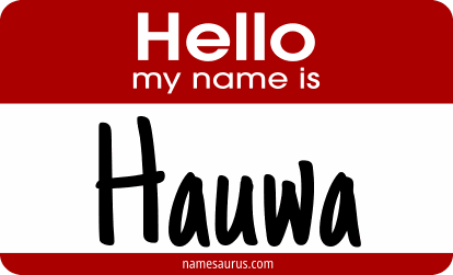 Hello my name is Hauwa png download