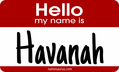 Hello my name is Havanah png download