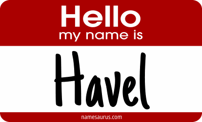 Hello my name is Havel png download