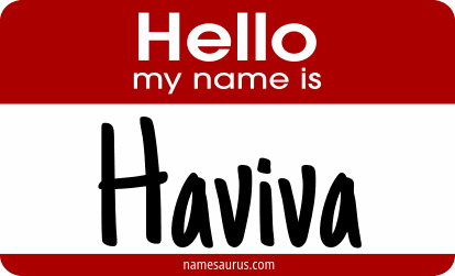 Hello my name is Haviva png download