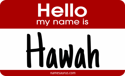 Hello my name is Hawah png download