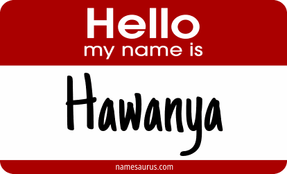 Hello my name is Hawanya png download