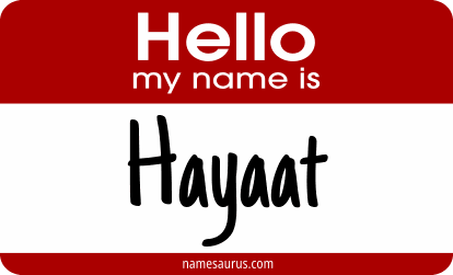 Hello my name is Hayaat png download