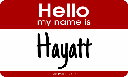Hello my name is Hayatt png download