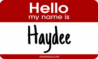 Hello my name is Haydee png download