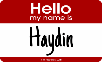Hello my name is Haydin png download