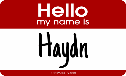 Hello my name is Haydn png download