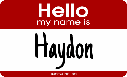 Hello my name is Haydon png download