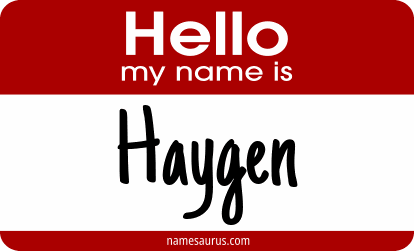 Hello my name is Haygen png download