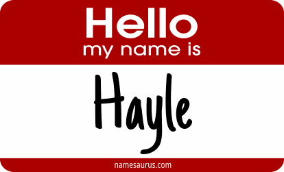Hello my name is Hayle png download