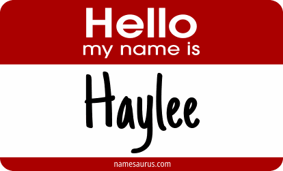 Hello my name is Haylee png download