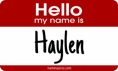Hello my name is Haylen png download