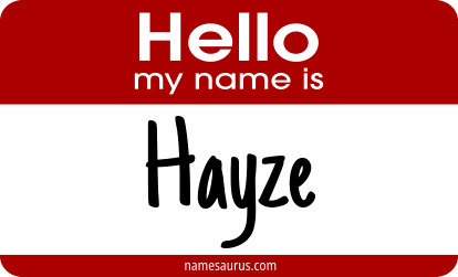 Hello my name is Hayze png download