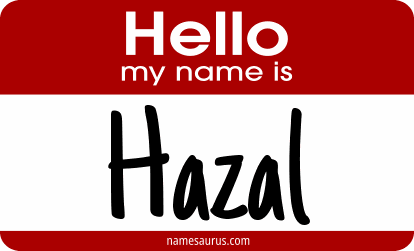Hello my name is Hazal png download