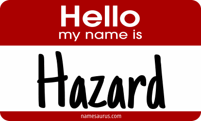 Hello my name is Hazard png download