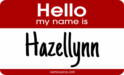 Hello my name is Hazellynn png download