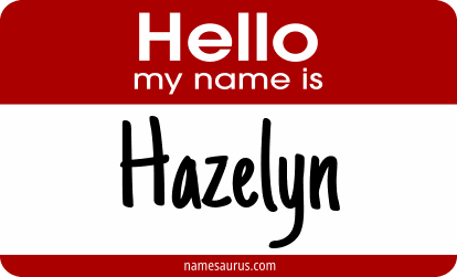 Hello my name is Hazelyn png download