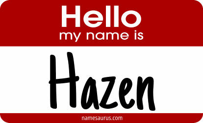 Hello my name is Hazen png download