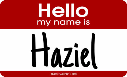 Hello my name is Haziel png download