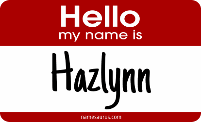 Hello my name is Hazlynn png download