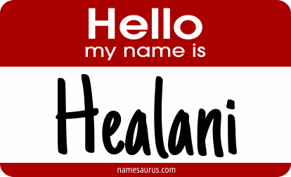 Hello my name is Healani png download