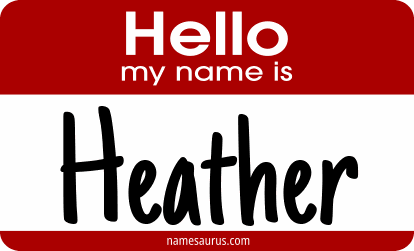 Hello my name is Heather png download