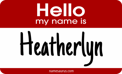 Hello my name is Heatherlyn png download