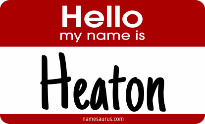 Hello my name is Heaton png download