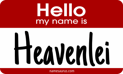 Hello my name is Heavenlei png download