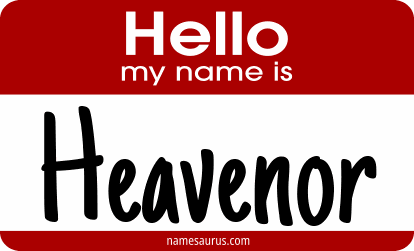 Hello my name is Heavenor png download