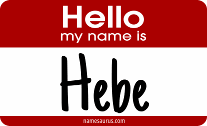 Hello my name is Hebe png download