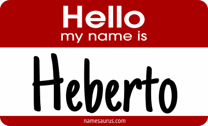 Hello my name is Heberto png download