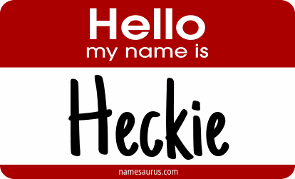 Hello my name is Heckie png download