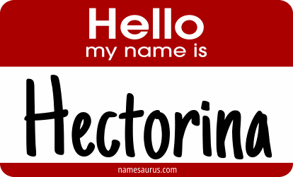 Hello my name is Hectorina png download