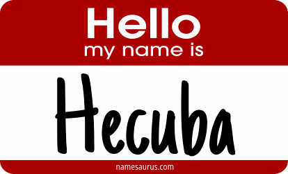 Hello my name is Hecuba png download
