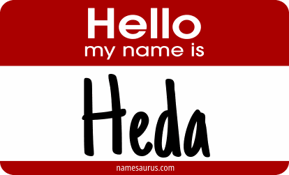 Hello my name is Heda png download