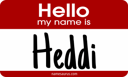 Hello my name is Heddi png download