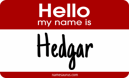 Hello my name is Hedgar png download