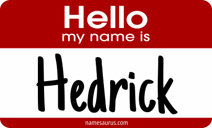 Hello my name is Hedrick png download